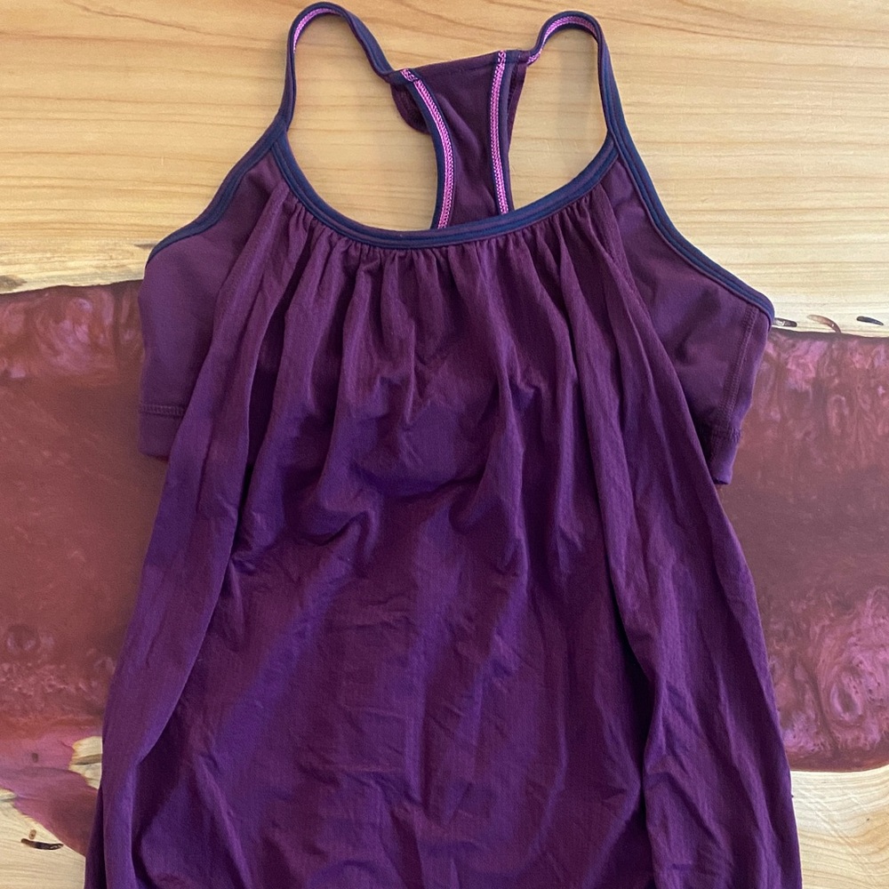 lululemon No Limits Tank Size 4 Plum